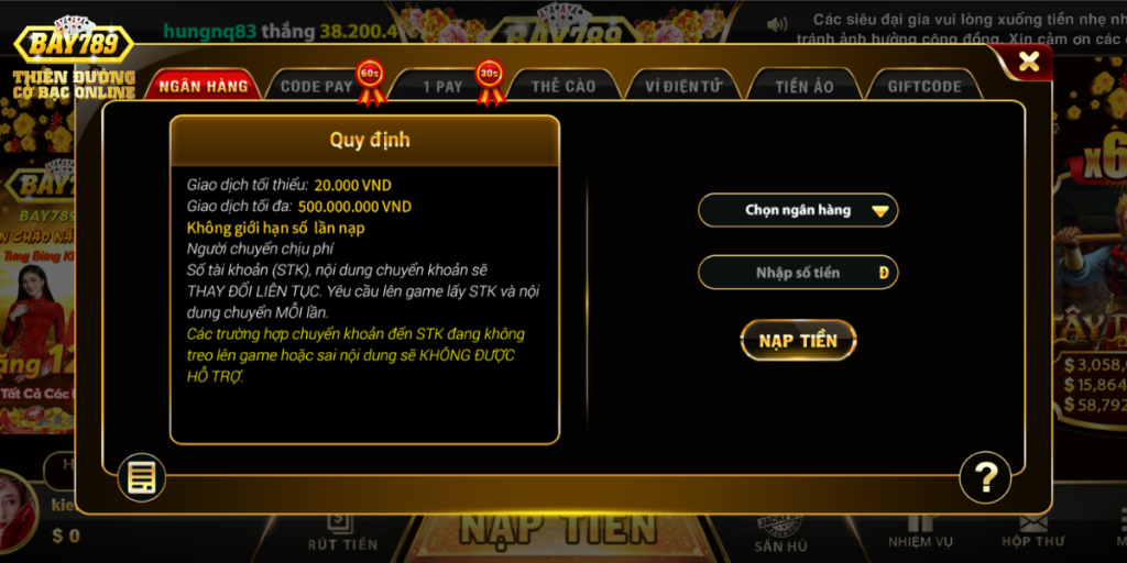 Tổng hợp các chương trình khuyến mãi hot tại Bay789